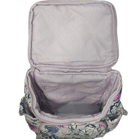 Vera Bradley Featherweight Backpack Fresh-Cut Floral Lavender Purple Travel Bag main image 8